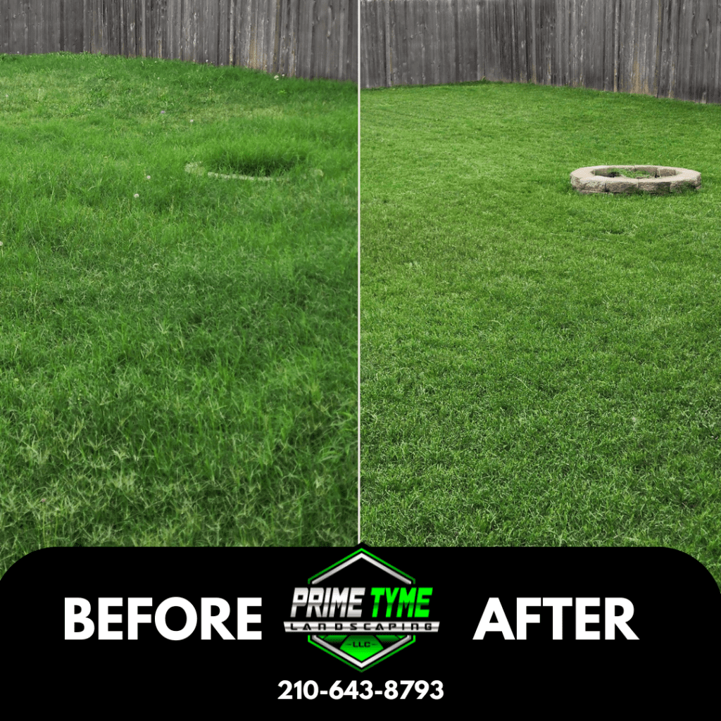 Lawn care in San Antonio by Prime Tyme Landscaping